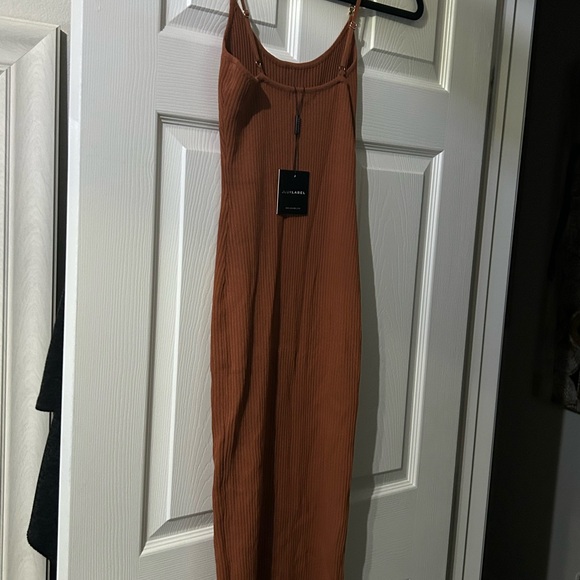 JLUXLABEL Ribbed Knit Top in Rust - Picture 7 of 7